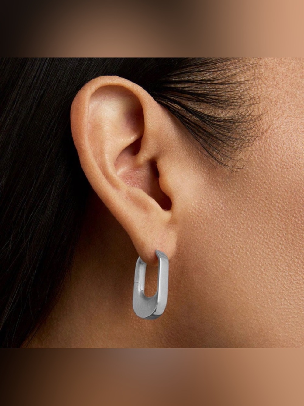 New! Dean Davidson Crosby Hinged Huggie Hoops Brushed Silver Earrings